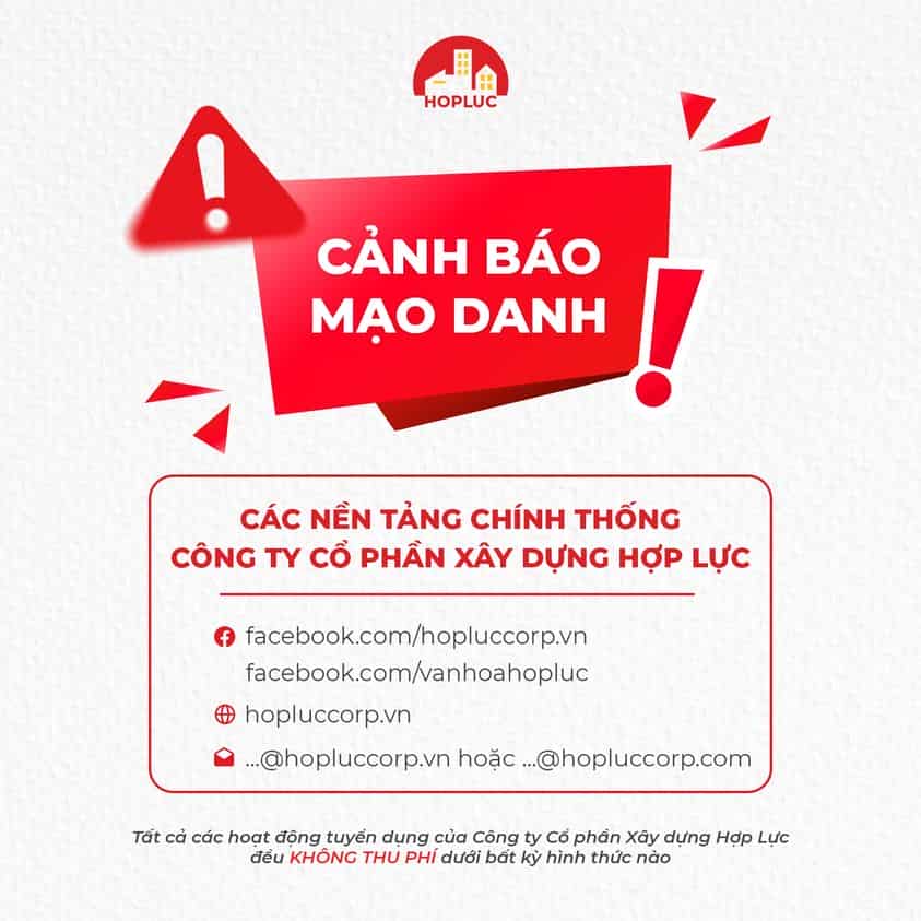 cảnh báo mạo danh Hợp Lực tuyển dụng