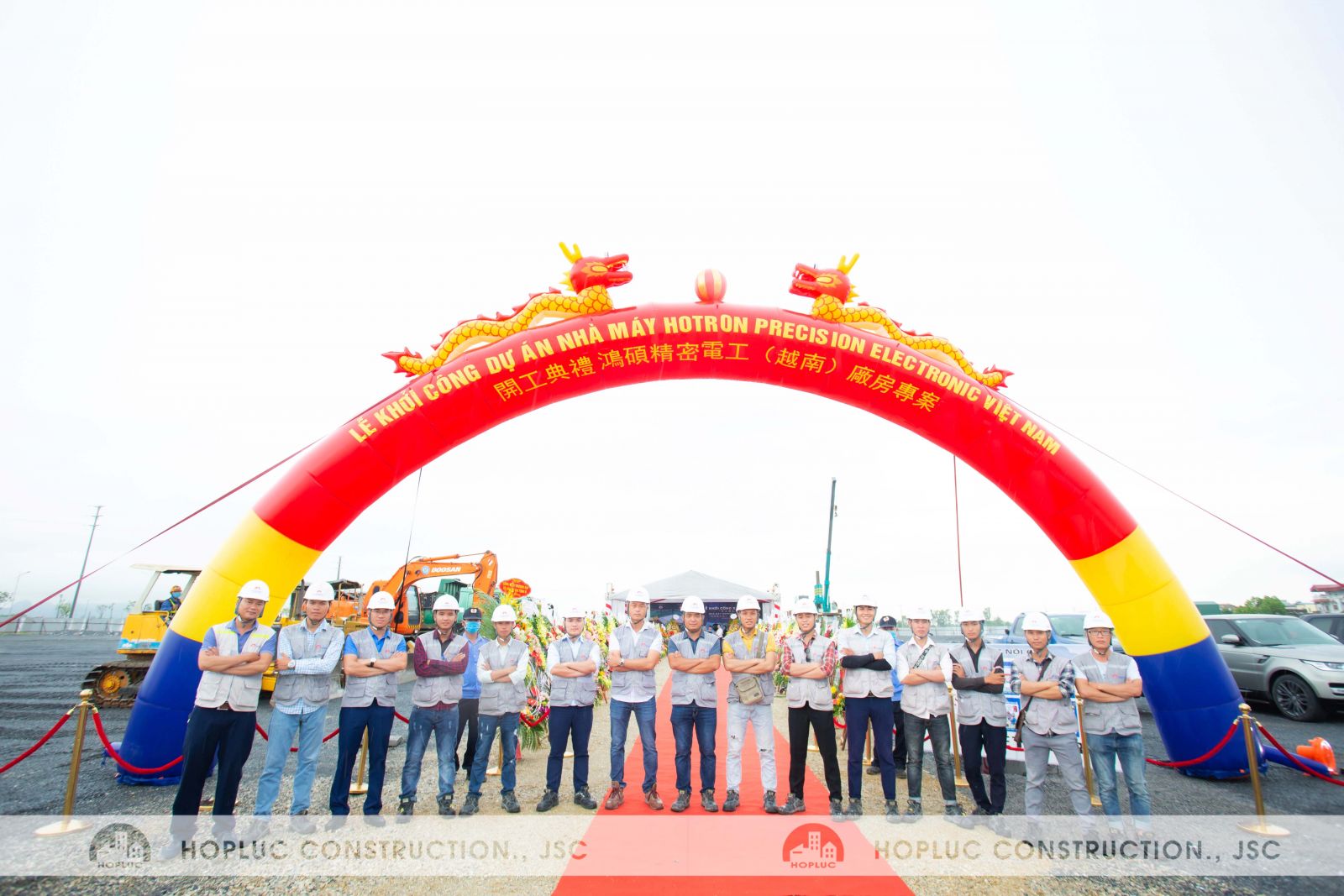 nha may hotron, HOTRON PRECISION ELECTRONIC INDUSTRIAL VIỆT NAM, khởi công nhà máy